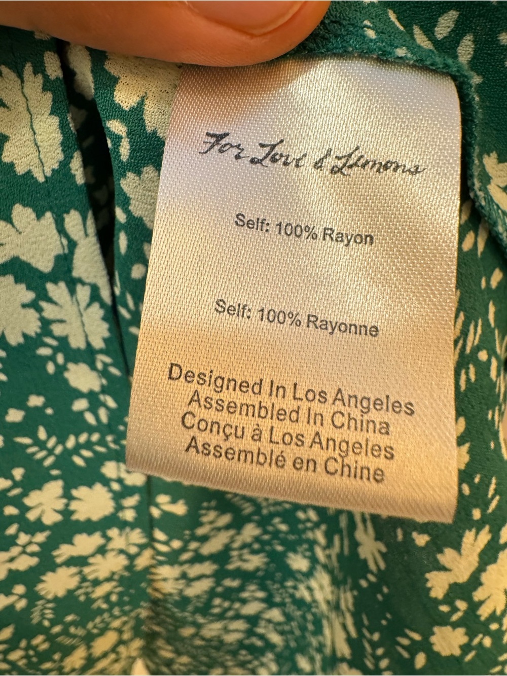 For Love and Lemons Zamira Green Floral Sundress with Sweetheart Neckline Ruffle - Picture 9 of 15